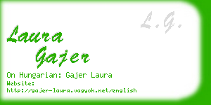 laura gajer business card